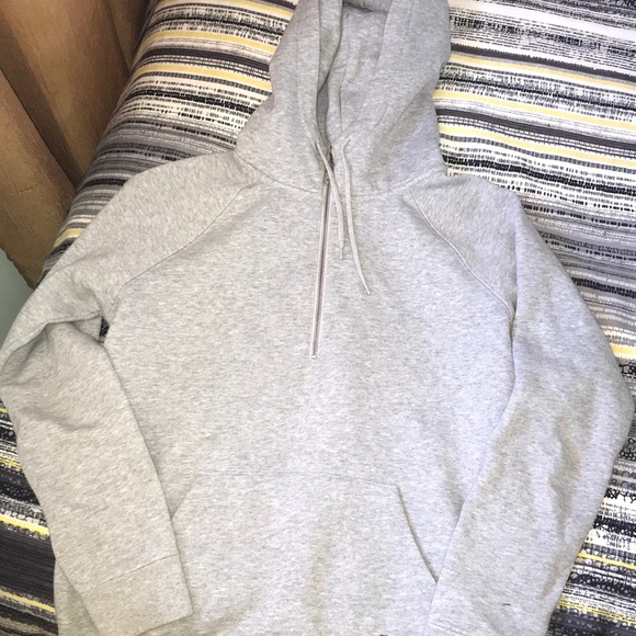 Grey zip up sweater